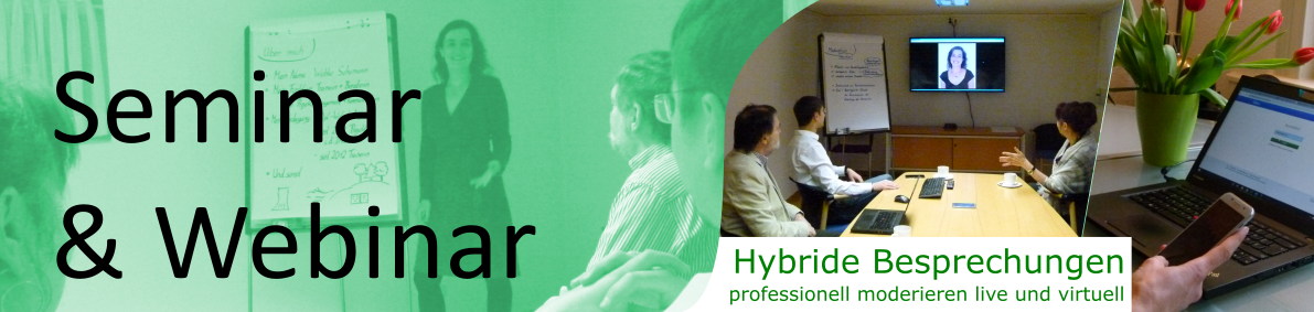 Seminar & Webinar Hybride Besprechungen